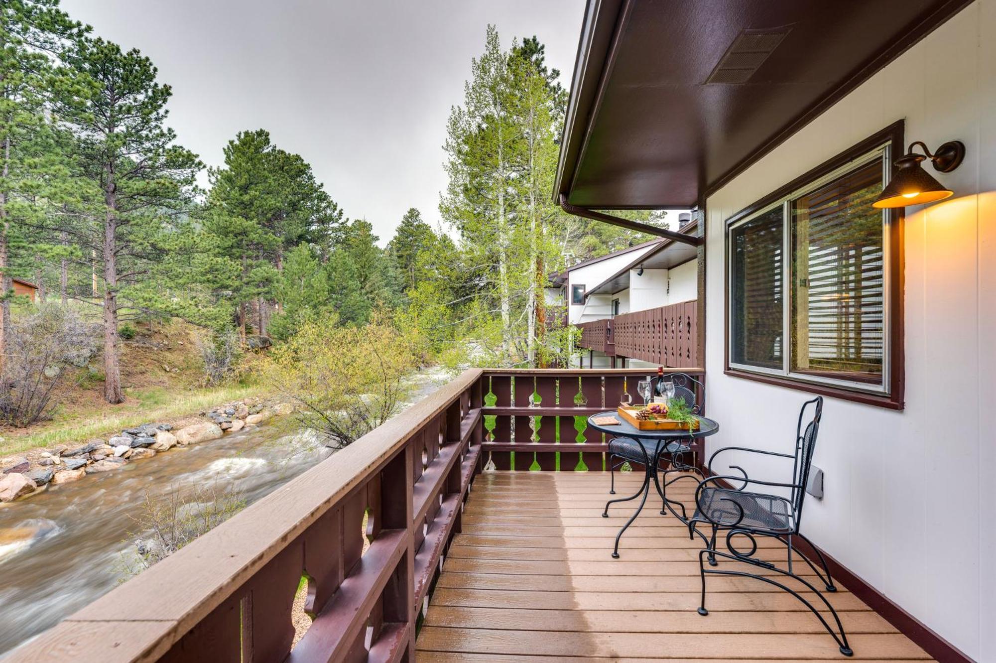 Estes Park Condo Rental Balcony With River Views! Exteriör bild