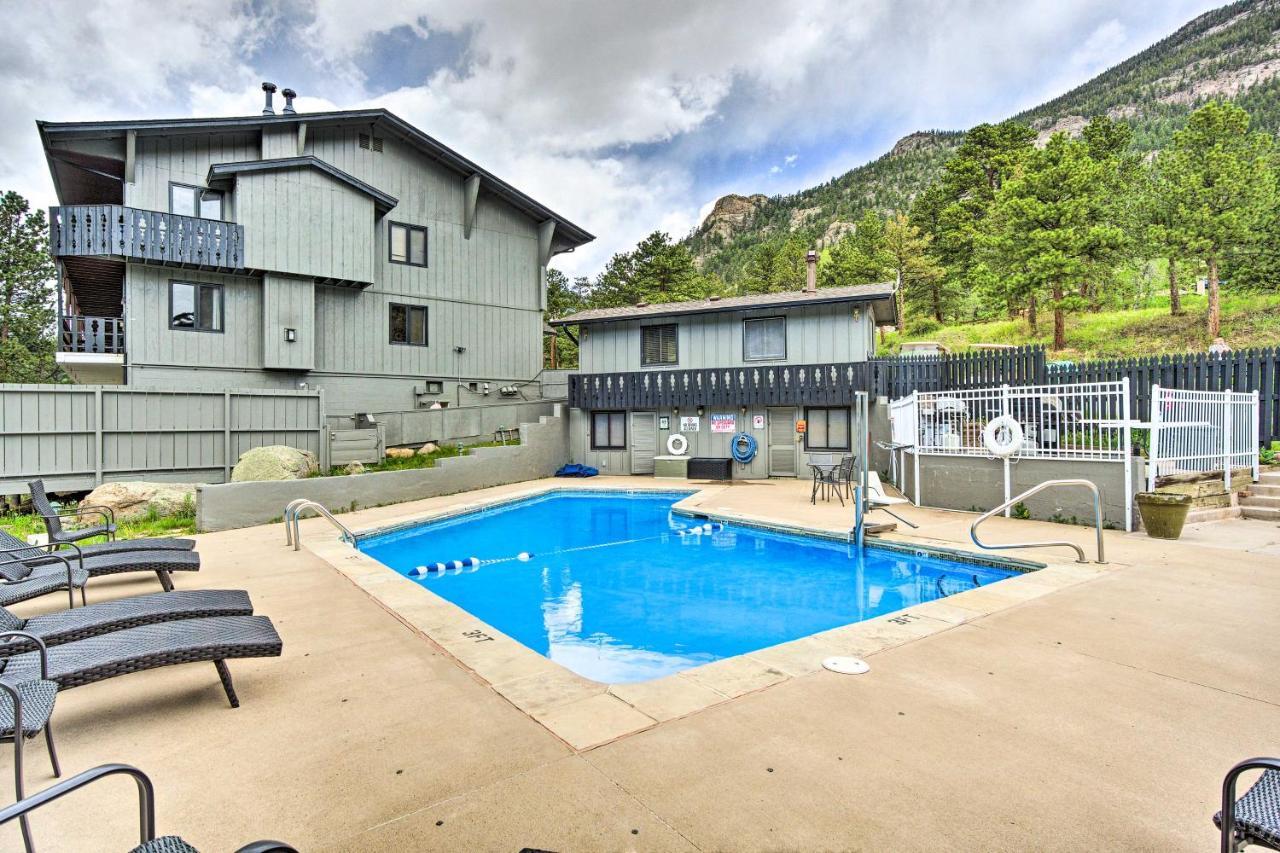 Estes Park Condo Rental Balcony With River Views! Exteriör bild